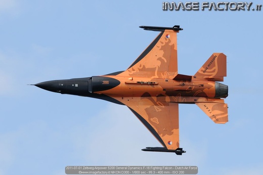 2011-07-01 Zeltweg Airpower 5208 General Dynamics F-16 Fighting Falcon - Dutch Air Force